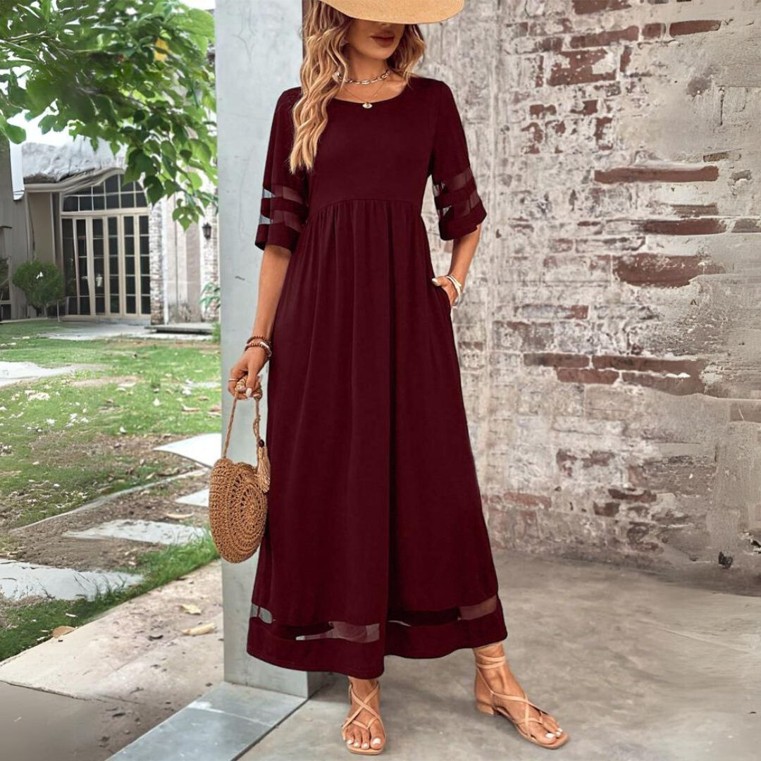 Olivia – Flattering Smooth Midi Dress