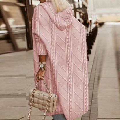 Mia - Extended Length Hooded Cardigan